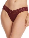 Hanky Panky Supima® Cotton Low Rise Thong In Red