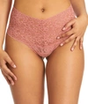 Hanky Panky Signature Lace Retro Thong In Cranberry