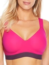 Natori Dynamic Anywhere High Impact Underwire Sports Bra In Electric Pink,sumac