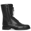 Manolo Blahnik Lugata Textured-leather Ankle Boots