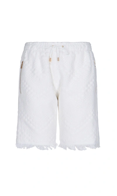 Marine Serre Womens White Cotton Shorts