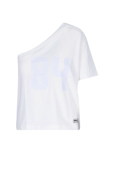 Adidas Lotta Volkova Ringer One Sleeve T-shirt In White