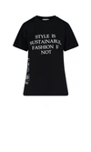 Redemption Slogan Cotton T-shirt In Black