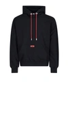 Gcds Sweatshirt With Rubber Logo In Black