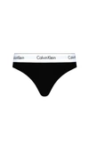 Calvin Klein Modern Cotton Thong In Black In Black