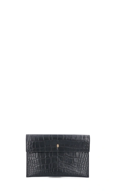 Alexander Mcqueen Skull Envelope Pouch In Black