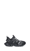 Balenciaga Black & White Track Sneakers In Black