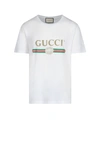 Gucci Oversized Cotton T-shirt With Logo In White