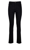Saint Laurent Wool Straight Tailored Trousers In Black