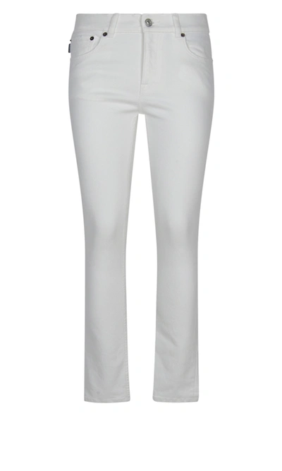 Balenciaga Skinny Crop Jeans In White