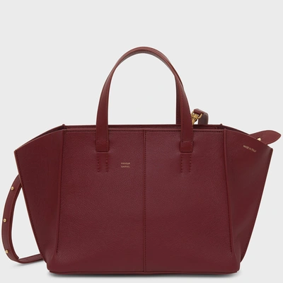 Mansur Gavriel Soft Mini Zip Multitude Tote In Claret