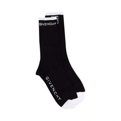 Givenchy 4g Socks Taglie 39-42 43-46 In Black