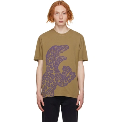 Ps By Paul Smith Regular Fit T-shirt In Brown