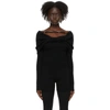 JACQUEMUS BLACK LA MONTAGNE 'LA MAILLE ASCUA' jumper