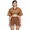 JACQUEMUS BROWN FLORAL PRINT LA MONTAGNE 'LA CHEMISE BALLU' SHIRT