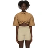 JACQUEMUS BEIGE LA MONTAGNE 'LA CHEMISE BALLU' SHIRT