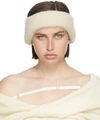 Jacquemus Off-white 'le Bandeau Neve' Headband In Beige