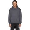 MCQ BY ALEXANDER MCQUEEN GREY RELAXED STORM CLOUD HOODIE