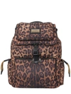 DOLCE & GABBANA DOLCE & GABBANA LEOPARD PRINTED BACKPACK