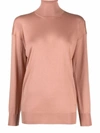 Tom Ford Silk Blend Turtleneck Sweater In Nude & Neutrals