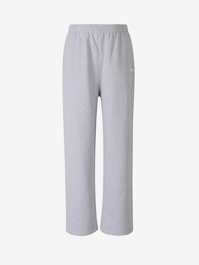 Balenciaga Logo Embroidered Sweatpants In Grey
