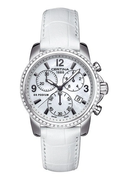 Certina Ds Podium Chronograph Quartz Mother Of Pearl Dial