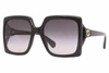 Gucci Interlocking G Oversized Square-frame Sunglasses In Shiny Black