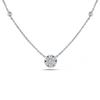 Amour 1/3 Ct Tw Diamond Necklace In 14k White Gold In Gold / White
