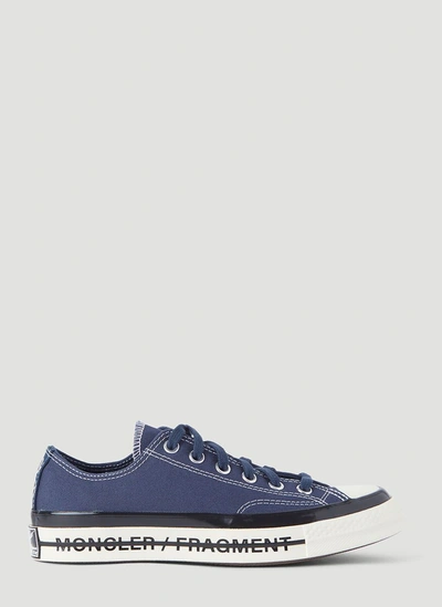Moncler Genius 7 Moncler Frgmt Hiroshi Fujiwara Converse Navy Fraylor Iii Chuck 70 Sneakers In Blue
