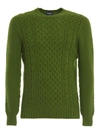 DRUMOHR CABLE KNIT LAMBSWOOL SWEATER