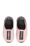 Dolce & Gabbana Sorrento Logo-tape Slip-on Sneakers In Pink/ White