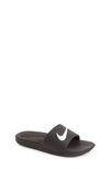 Nike Babies' Kawa Little/big Kids' Slides In Black/ White