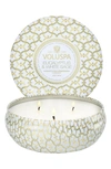 Voluspa Eucalyptus & White Sage Three-wick Tin Candle