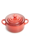 Le Creuset Mini Round Cocotte In Cerise