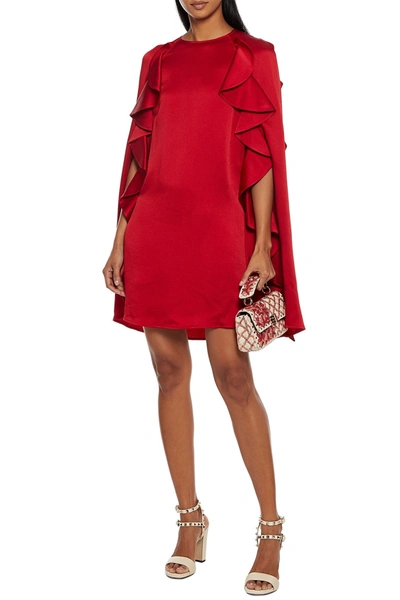 Valentino Ruffled Hamme In Red