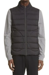 Herno Legend Matte Nylon Down Puffer Vest In Nero