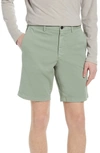 Theory Zaine Slim Fit Shorts In Steel Green
