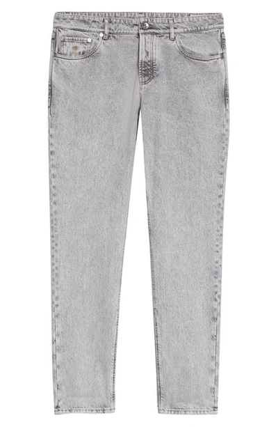 Brunello Cucinelli Traditional Fit Jeans In C7819 Medium Grey