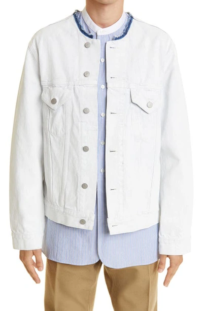 Maison Margiela Jacket In White Crak