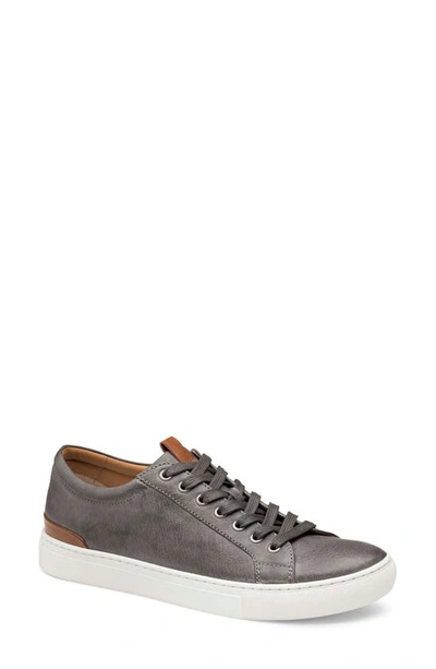 Johnston & Murphy Banks Lace To Toe Sneaker In Gray