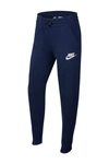 Nike Sportswear Kids' Club Fleece Joggers (big Boy) In Midnight Navy,midnight Navy,white