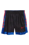 Nike Kids' Big Boys Elite Super Basketball Shorts, Extended Sizes In Grey/ Black/ University Red