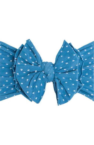 Baby Bling Babies' Shab-blow-lous Headband In Denim Dot