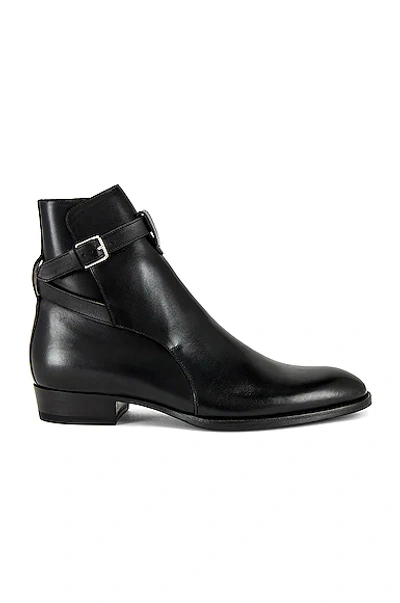 Saint Laurent Wyatt 30 Boot In Black