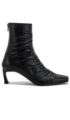 REIKE NEN FRONT SHIRRING ANKLE BOOTS,RNEN-WZ51