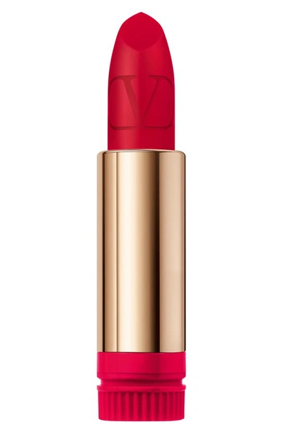 Valentino Rosso  Refillable Lipstick Refill In 202r / Matte