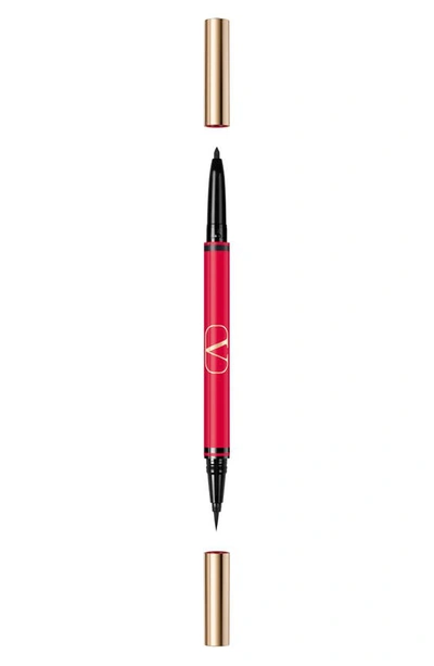 Valentino Twin Liner Gel And Liquid Eyeliner 01 Black And Nero 0.5 ml Liner/ 0.1 G Pencil