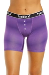 Tomboyx Stretch Tencel(r) Modal 6-inch Fly Boxer Briefs In Ultraviolet