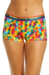 Tomboyx Next Gen Boyshorts In Rainbow Squared Print