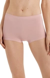 Hanro Touch Feeling High Waist Boyleg Briefs In Almond Flower